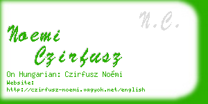 noemi czirfusz business card