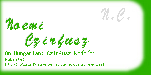 noemi czirfusz business card